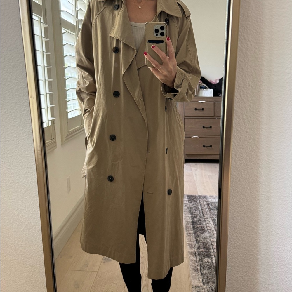 Z Supply Double-Breasted Tan Trench Coat